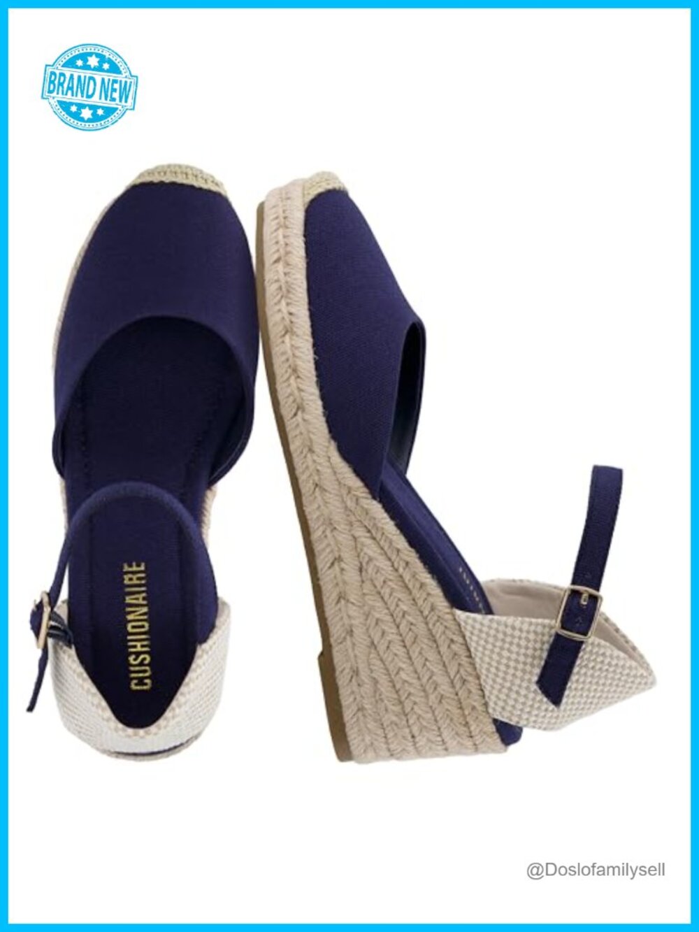 Women's Closed Toe Wedge Sandals Platform Espadrille Ankle Strap